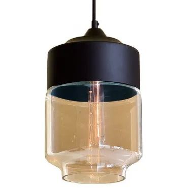 Подвесной светильник Citilux Эдисон CL450207 Цвет арматуры черный Цвет плафонов коричневый