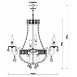 Подвесная люстра Rivoli Vittoria P11 WG Б0037796 