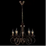 Подвесная люстра Eurosvet 22404 22404/5 черный с золотом Цвет арматуры золото от ImperiumLoft