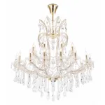 Подвесная люстра Maytoni Doris DIA881-PL-24-G Цвет арматуры золото Цвет плафонов прозрачный от ImperiumLoft