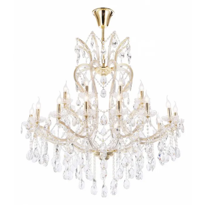 Подвесная люстра Maytoni Doris DIA881-PL-24-G Цвет арматуры золото Цвет плафонов прозрачный от ImperiumLoft
