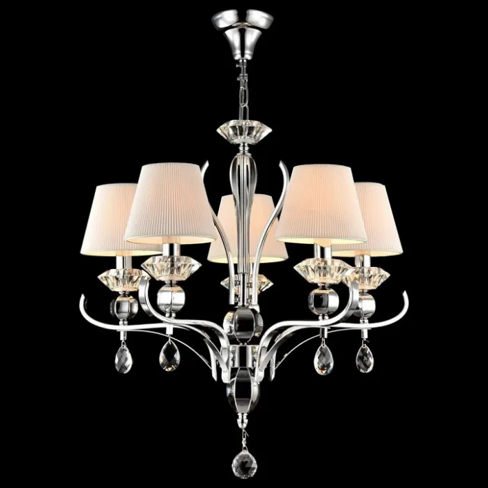 Подвесная люстра Maytoni Smusso MOD560-05-N Цвет арматуры хром Цвет плафонов белый от ImperiumLoft