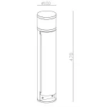 Наземный низкий светильник Deko-Light Steckdosenturm 733054