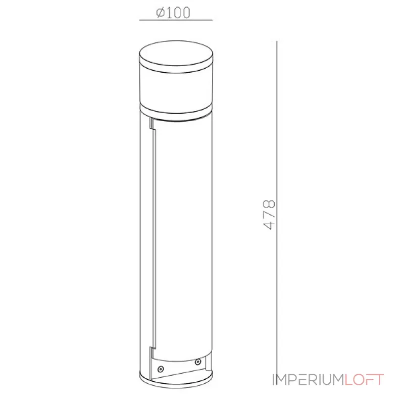 Наземный низкий светильник Deko-Light Steckdosenturm 733054