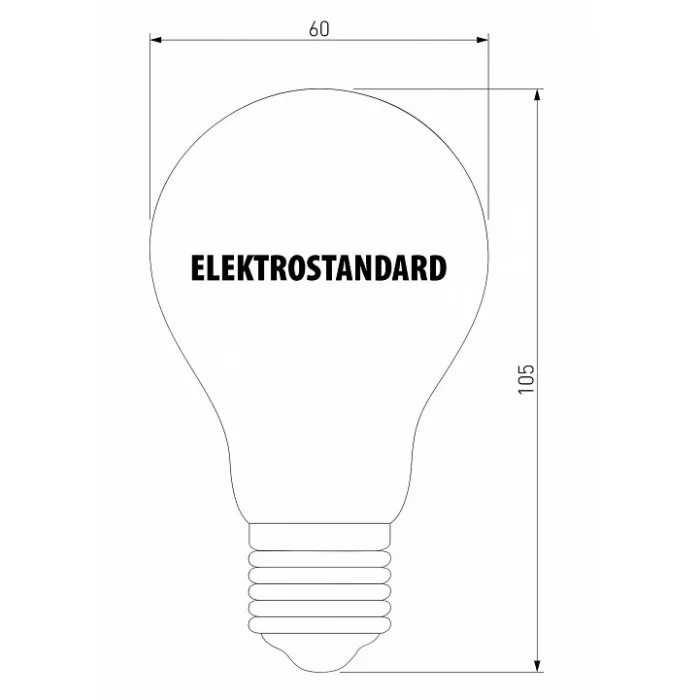Лампа светодиодная Elektrostandard BLE2705 E27 8Вт 3300K a048278 Цвет арматуры никель Цвет плафонов белый от ImperiumLoft