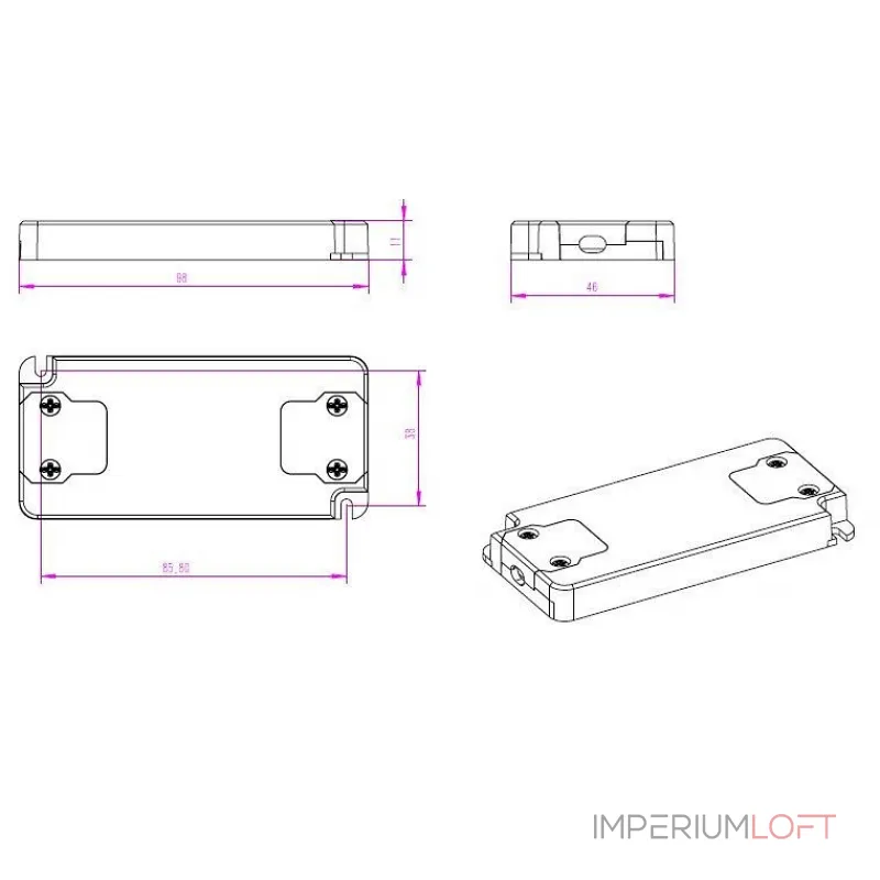 Блок питания Deko-Light 862048 Цвет арматуры черный