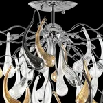 Люстра на штанге Lightstar Manica 794124 Цвет арматуры хром Цвет плафонов янтарный от ImperiumLoft