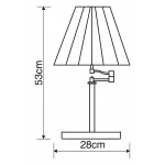 Настольная лампа декоративная Arte Lamp California A2872LT-1AB Цвет арматуры бронза Цвет плафонов кремовый