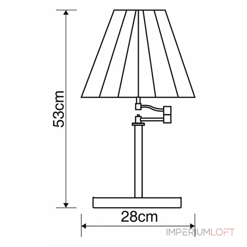 Настольная лампа декоративная Arte Lamp California A2872LT-1AB Цвет арматуры бронза Цвет плафонов кремовый