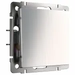 Выключатель одноклавишный без рамки Werkel W111 5 W1110002 Цвет арматуры никель от ImperiumLoft