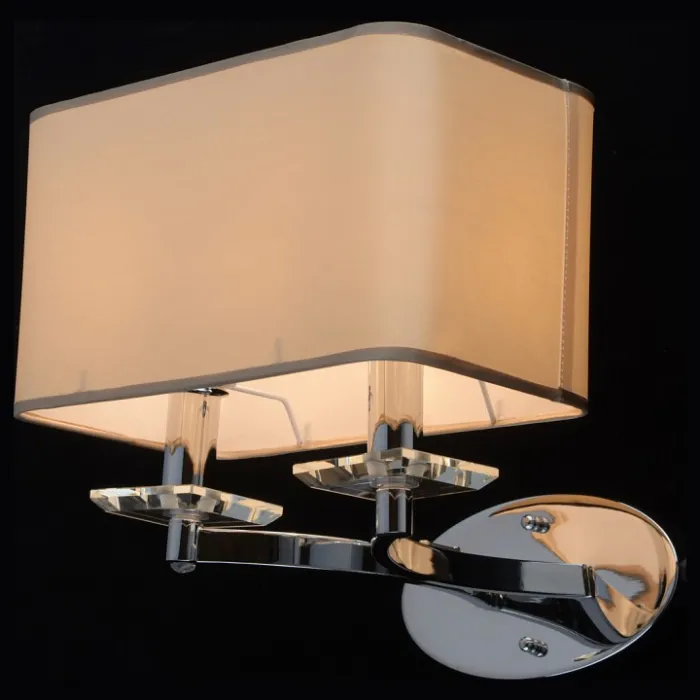 Бра MW-Light Палермо 386026202 Цвет арматуры хром Цвет плафонов коричневый от ImperiumLoft
