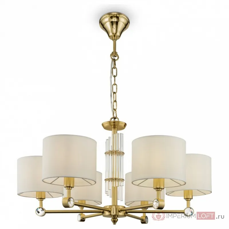 Подвесная люстра Maytoni Alloro MOD088PL-06BS Цвет арматуры латунь Цвет плафонов белый от ImperiumLoft