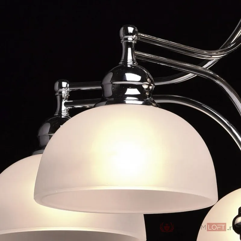 Подвесная люстра MW-Light Фелиция 7 347017405 Цвет арматуры хром Цвет плафонов белый от ImperiumLoft