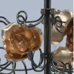 Подвесная люстра MW-Light Розенхейм 615011505 Цвет арматуры черный Цвет плафонов золото от ImperiumLoft