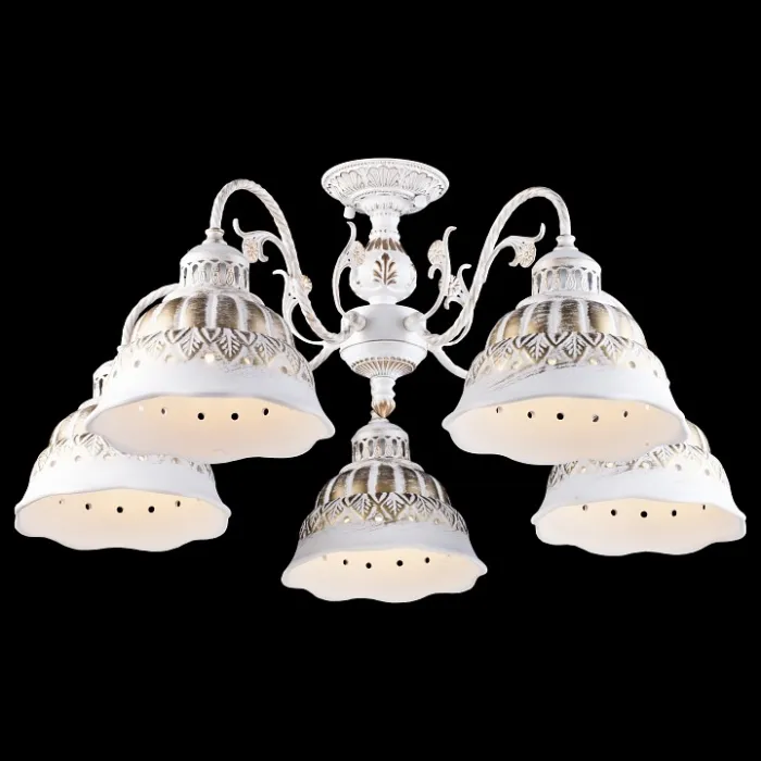 Люстра на штанге Arte Lamp Chiesa A2814PL-5WG Цвет арматуры золото Цвет плафонов золото от ImperiumLoft