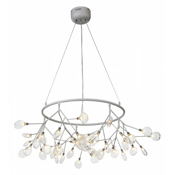 Подвесная люстра ST-Luce Riccardo SL411.533.45 Цвет арматуры белый Цвет плафонов прозрачный от ImperiumLoft