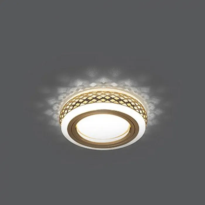 Встраиваемый светильник Gauss Backlight 6 BL084 Цвет арматуры белый Цвет плафонов бронза от ImperiumLoft