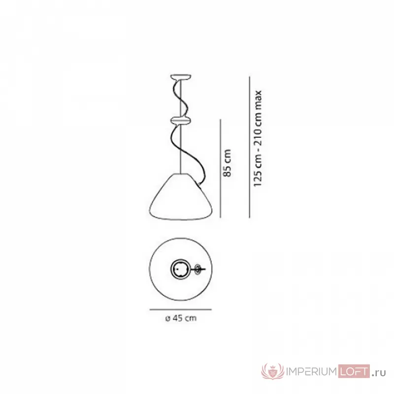 Подвесной светильник Artemide 1603010A от ImperiumLoft