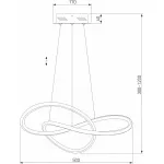 Подвесной светильник Eurosvet Wind 90312/1 черный от ImperiumLoft