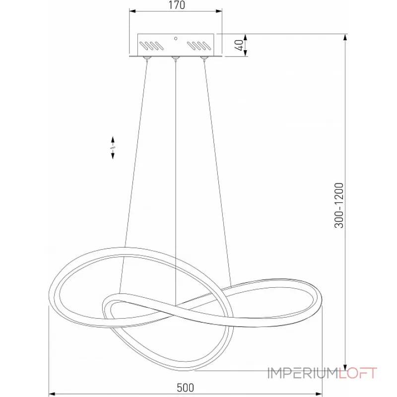 Подвесная люстра 90312/1 черный Подвесная люстра 90312/1 черный