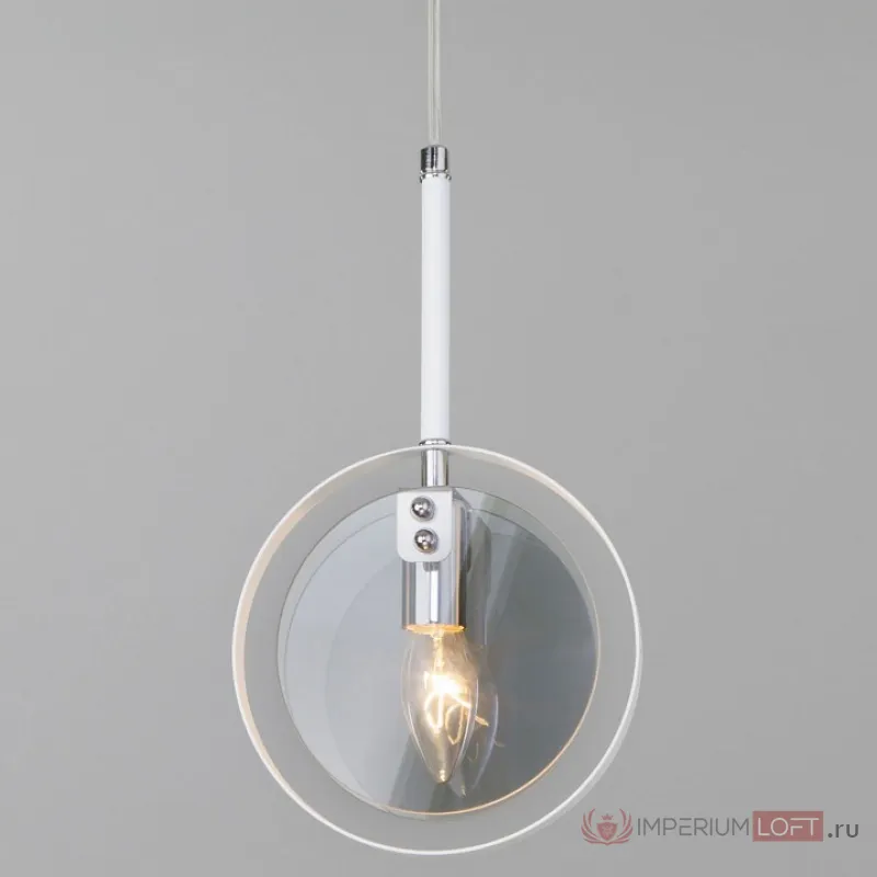 Подвесной светильник Eurosvet Gallo 50121/1 белый Цвет плафонов серый от ImperiumLoft