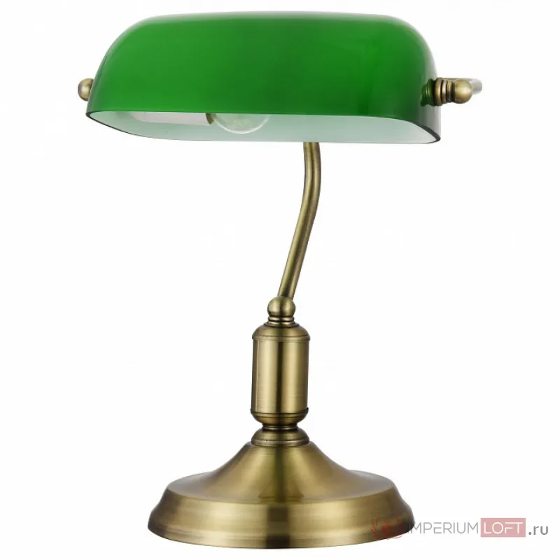 Настольная лампа офисная Maytoni Kiwi Z153-TL-01-BS Цвет арматуры желтый Цвет плафонов зеленый от ImperiumLoft