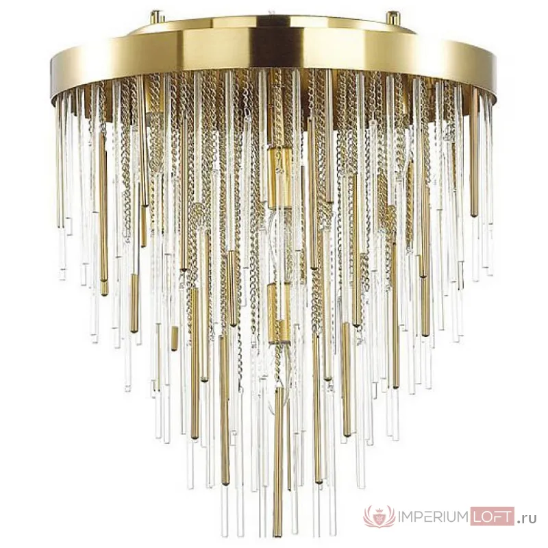 Подвесной светильник Odeon Light Avista 4784/7 Цвет плафонов прозрачный Цвет арматуры золото от ImperiumLoft