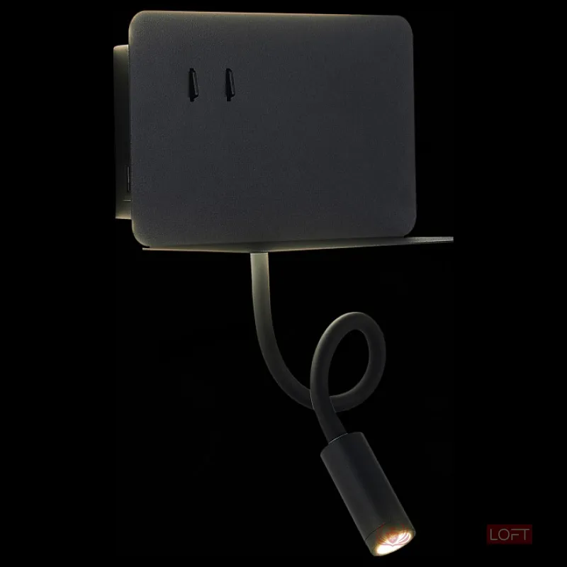 Бра ST-Luce Pinaggio SL1576.401.02 Цвет арматуры черный Цвет плафонов черный от ImperiumLoft