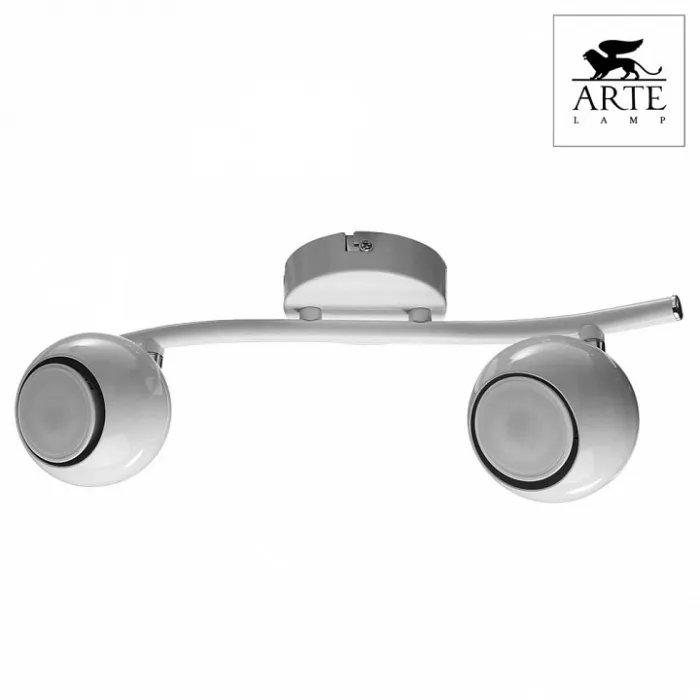 Спот Arte Lamp Piatto A6251PL-2WH Цвет арматуры белый Цвет плафонов белый от ImperiumLoft