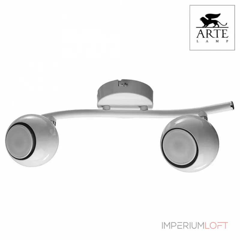 Спот Arte Lamp Piatto A6251PL-2WH Цвет арматуры белый Цвет плафонов белый от ImperiumLoft Спот Arte Lamp Piatto A6251PL-2WH Цвет арматуры белый Цвет плафонов белый от ImperiumLoft
