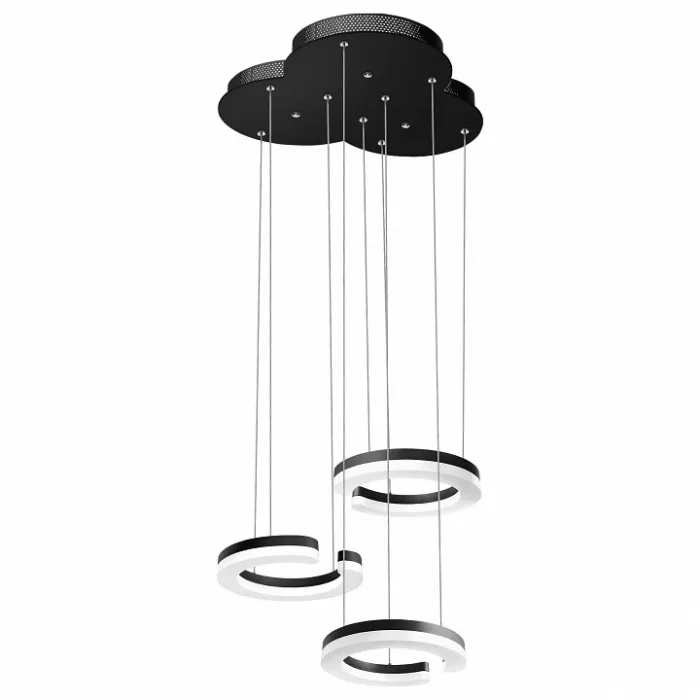 Подвесной светильник Lightstar Unitario 763347 Цвет плафонов черно-белый Цвет арматуры черный от ImperiumLoft