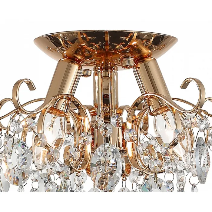 Потолочная люстра ST-Luce Orecchini SL846.202.03 Цвет арматуры золото Цвет плафонов прозрачный от ImperiumLoft