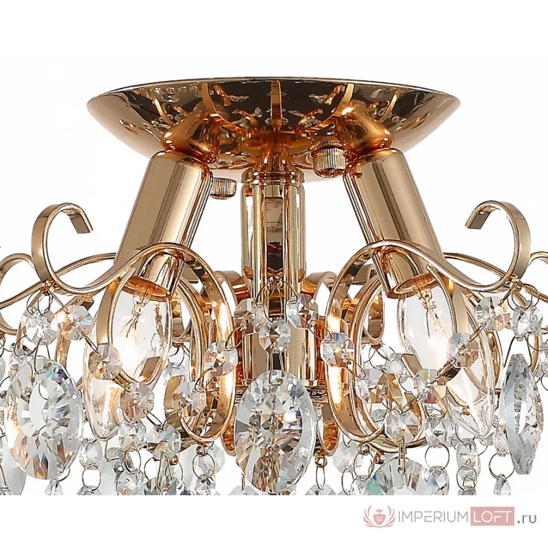 Потолочная люстра ST-Luce Orecchini SL846.202.03 Цвет арматуры золото Цвет плафонов прозрачный от ImperiumLoft