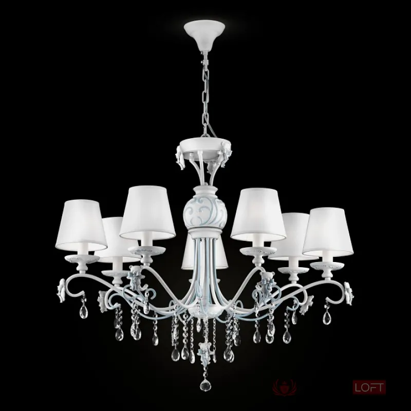 Подвесная люстра Maytoni Laurie ARM033-07-BL Цвет арматуры белый Цвет плафонов белый от ImperiumLoft