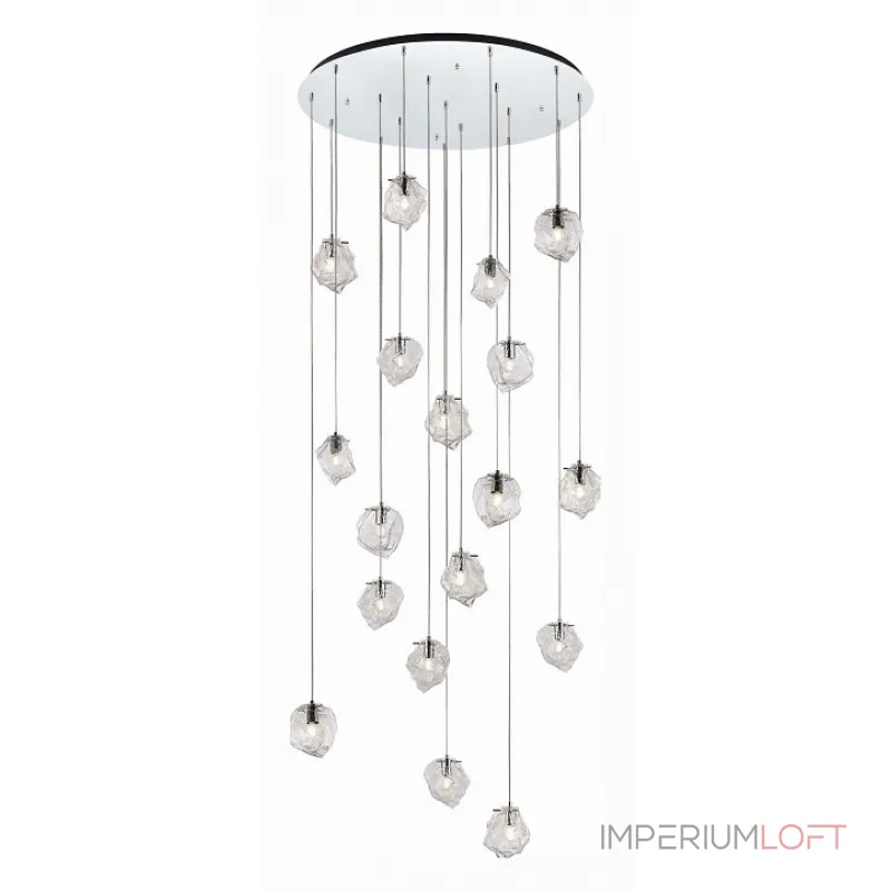 Подвесная люстра ST-Luce Portici SL1175.103.18 Цвет арматуры серый Цвет плафонов неокрашенный Подвесная люстра ST-Luce Portici SL1175.103.18 Цвет арматуры серый Цвет плафонов неокрашенный