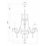 Подвесная люстра Rivoli Sogni P6 CR Б0037786 