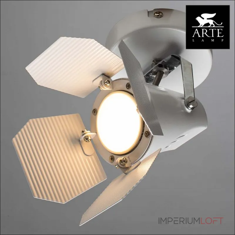 Спот Arte Lamp Cinema A3092AP-1WH Цвет арматуры белый Цвет плафонов белый от ImperiumLoft Спот Arte Lamp Cinema A3092AP-1WH Цвет арматуры белый Цвет плафонов белый от ImperiumLoft