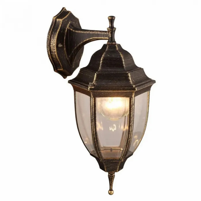 Светильник на штанге Arte Lamp Pegasus A3152AL-1BN Цвет арматуры золото Цвет плафонов прозрачный от ImperiumLoft
