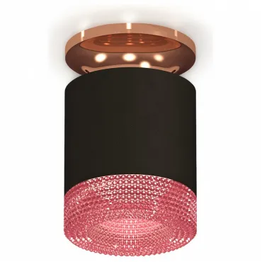 Накладной светильник Ambrella Xs7401 XS7402123 Цвет арматуры бронза Цвет плафонов розовый