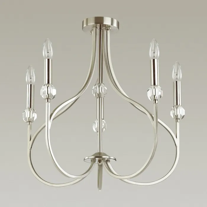 Люстра на штанге Lumion Mackenzie 4495/5C Цвет арматуры никель от ImperiumLoft