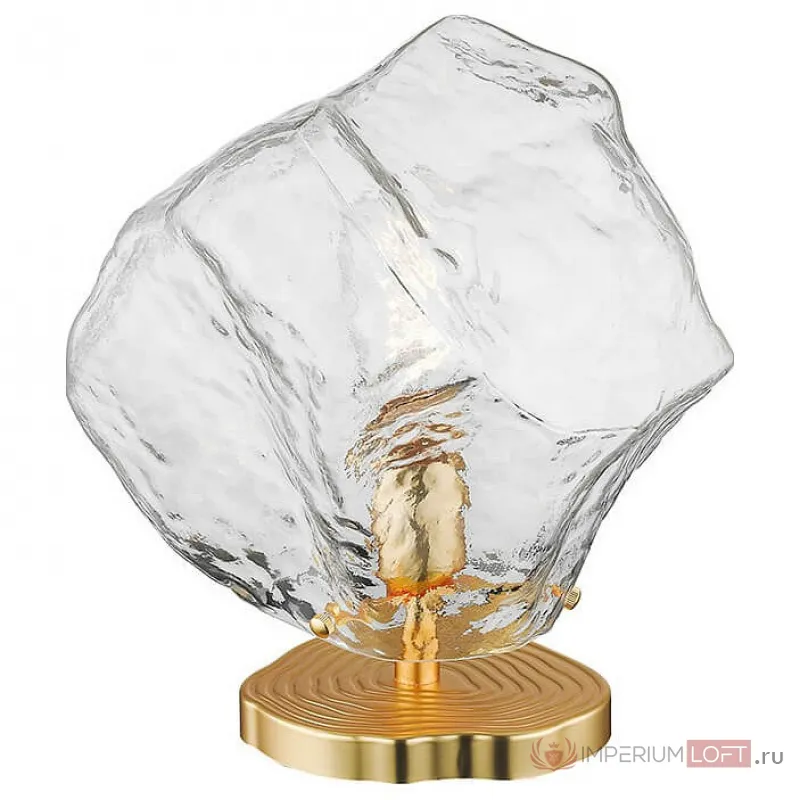 Настольная лампа декоративная Zumaline Rock T0488-01A-U8AC Цвет плафонов прозрачный Цвет арматуры золото от ImperiumLoft
