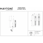 Накладной светильник Maytoni Verticale MOD308WL-L9BL3K от ImperiumLoft