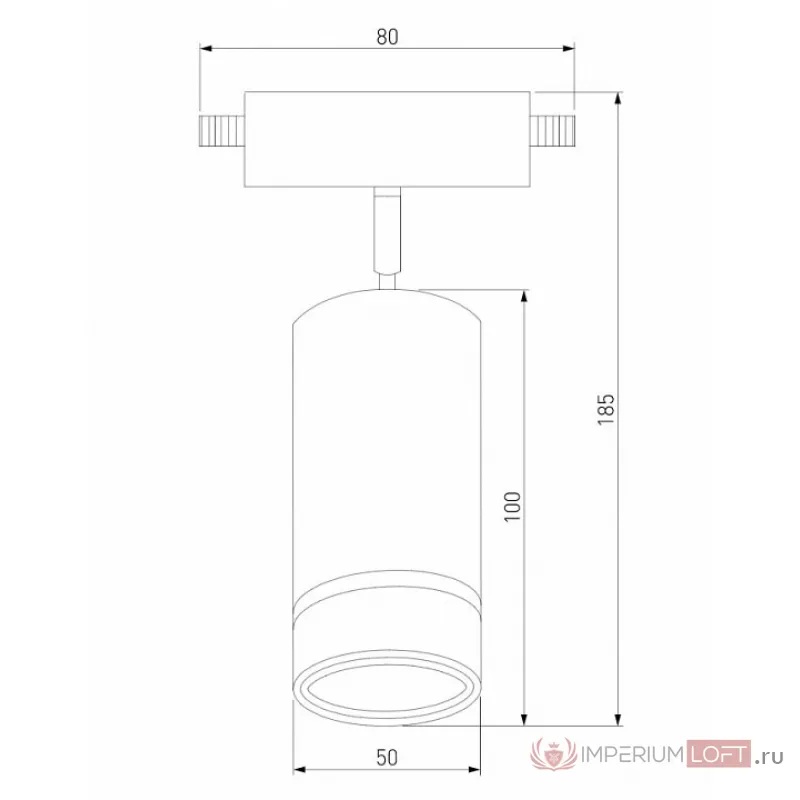 Светильник на штанге Elektrostandard Glory a043999 Цвет арматуры черный Цвет плафонов черный от ImperiumLoft
