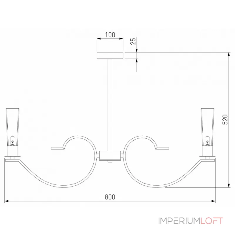 Люстра на штанге 60141/8 