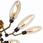 Потолочная люстра ST-Luce Desima SL1174.302.08 Цвет плафонов коричневый Цвет арматуры латунь от ImperiumLoft