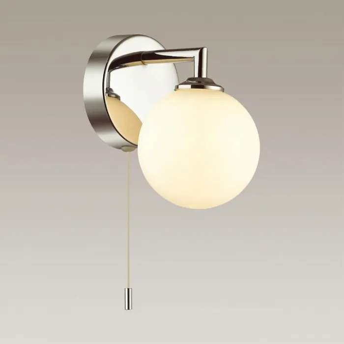 Светильник на штанге Lumion Piper 4565/1W Цвет арматуры хром Цвет плафонов белый от ImperiumLoft