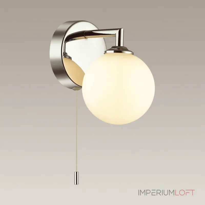 Светильник на штанге Lumion Piper 4565/1W Цвет арматуры хром Цвет плафонов белый от ImperiumLoft Светильник на штанге Lumion Piper 4565/1W Цвет арматуры хром Цвет плафонов белый от ImperiumLoft