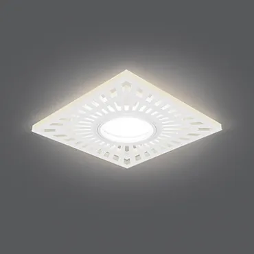 Встраиваемый светильник Gauss Backlight 11 BL127 Цвет плафонов белый Цвет арматуры белый