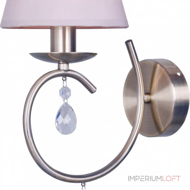 Бра TopLight Gillian TL1136-1W Цвет арматуры бронза Цвет плафонов голубой