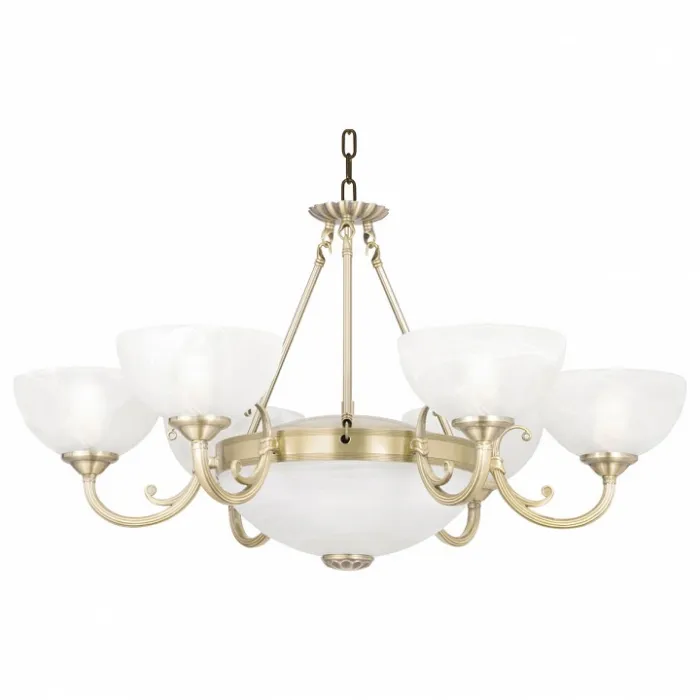 Подвесная люстра Arte Lamp Windsor A3777LM-6-2AB Цвет арматуры бронза Цвет плафонов белый от ImperiumLoft